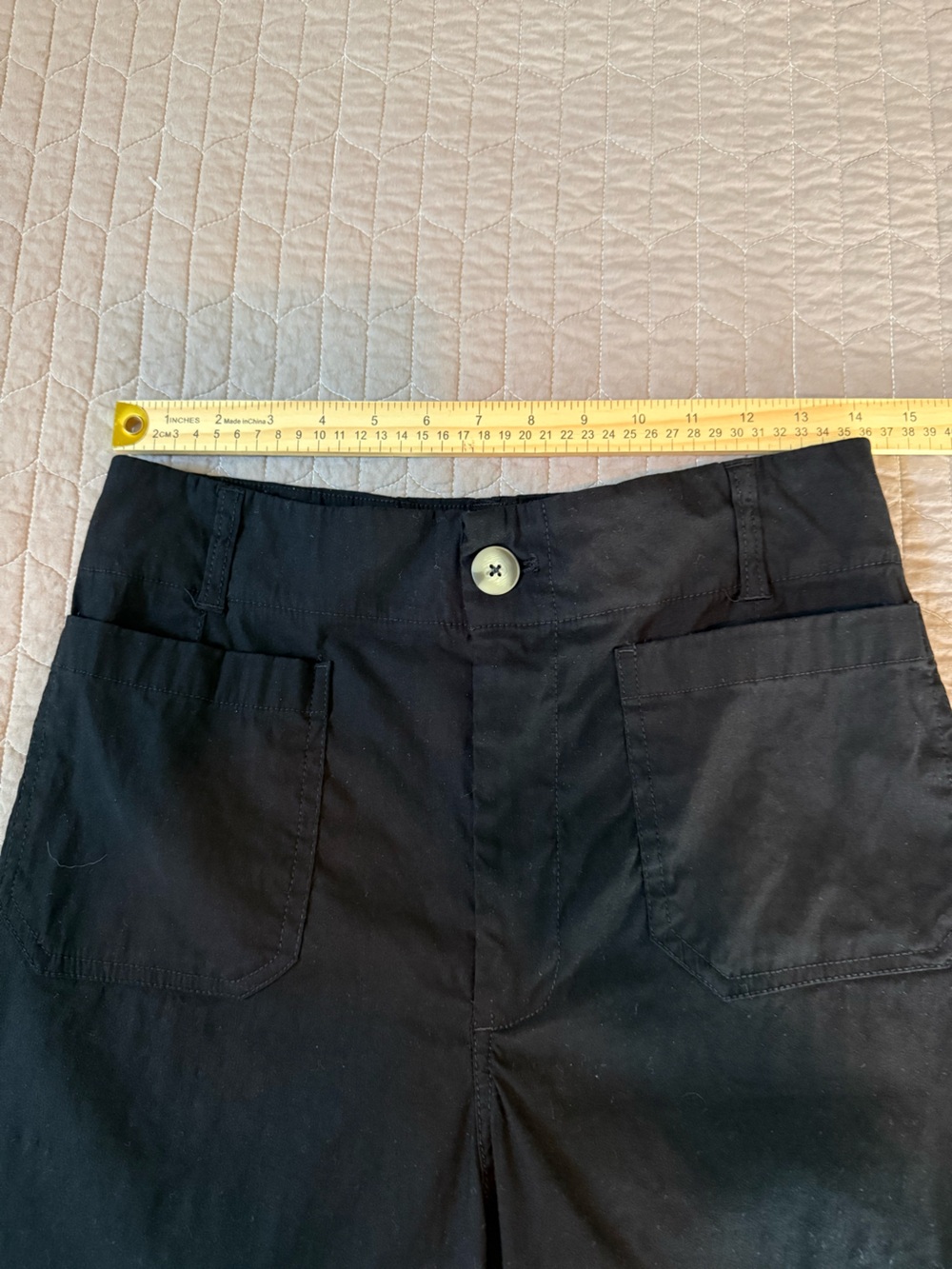 Anthropologie’s Maeve Colette Cropped Wide-Leg High-Rise Pants in Black - Picture 12 of 15